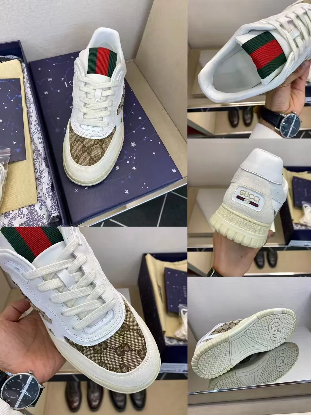Men's Men's Shoes 💰440 [New Style] 🎍🎍Gucci - New Men's Shoes GUCCI [Lightning] The latest shoes are shipped. Original quality, fashionable, made of special materials, sheepskin lining, brand new packaging. The foot feels super comfortable and the workmanship is impeccable. Size: Male 38-44 (45 can be customized